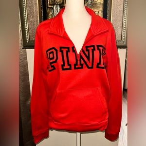 PINK Everyday Lounge Perfect Quarter-Zip Sweater M